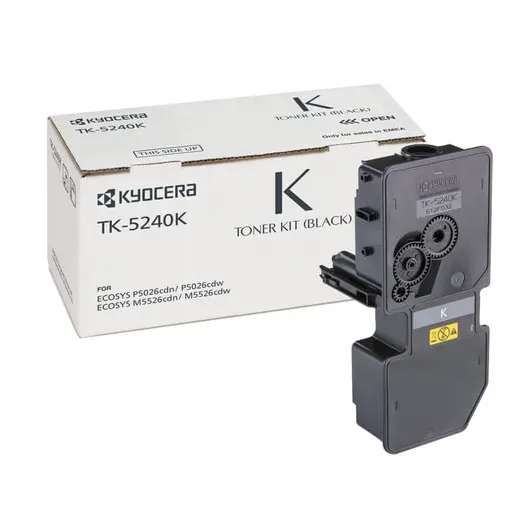 Тонер-картридж KYOCERA (TK-5240K) P5026cdn/w/M5526cdn/w, ресурс 4000 стр., цвет черный, оригинальный, 1T02R70NL0, фото 1