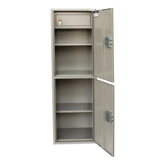Шкаф металлический для документов BRABIX &quot;КBS-023Т&quot;, (в1253*ш420*г350мм;27,5кг), 2 отделения, сварной, 291155, фото 3