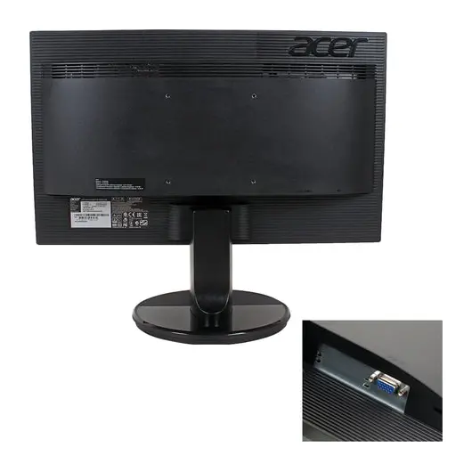 Монитор ACER K192HQLb, 18,5&quot; (47 см), 1366x768, 16:9, TN+film, 5 ms, 200 cd, VGA, черный, фото 2