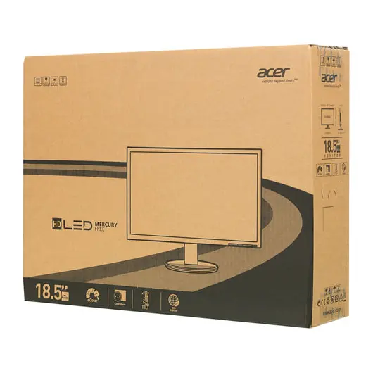 Монитор ACER K192HQLb, 18,5&quot; (47 см), 1366x768, 16:9, TN+film, 5 ms, 200 cd, VGA, черный, фото 9