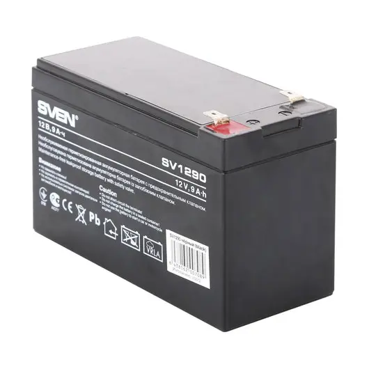 Аккумуляторная батарея для ИБП любых торговых марок, 12 В, 9 Ач, 151х65х98 мм, SVEN, SV-0222009, фото 1