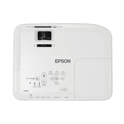Проектор EPSON EB-W05, LCD, 1280x800, 16:10, 3300 лм, 15000:1, 2,5 кг, V11H840040, фото 3