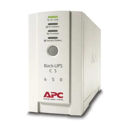 Источник бесперебойного питания APC Back-UPS BK650EI, 650 VA (400 W), 3 розетки IEC 320, белый, фото 1