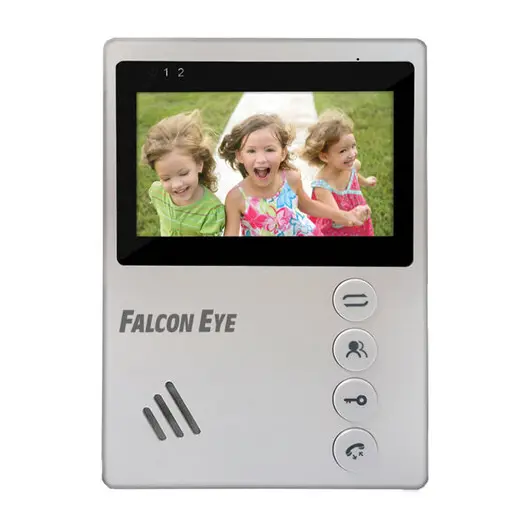 Видеодомофон FALCON EYE Vista, дисплей 4,3&quot; TFT, механические кнопки, белый, 00-00124393, фото 1