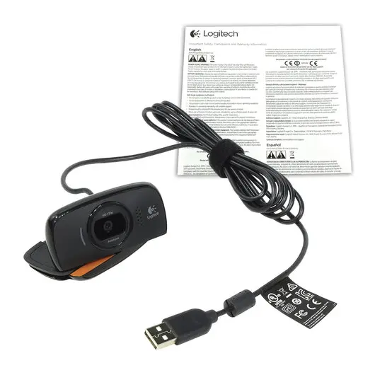 Веб-камера LOGITECH HD WebCam B525, USB, чёрная, 960-000842, фото 9