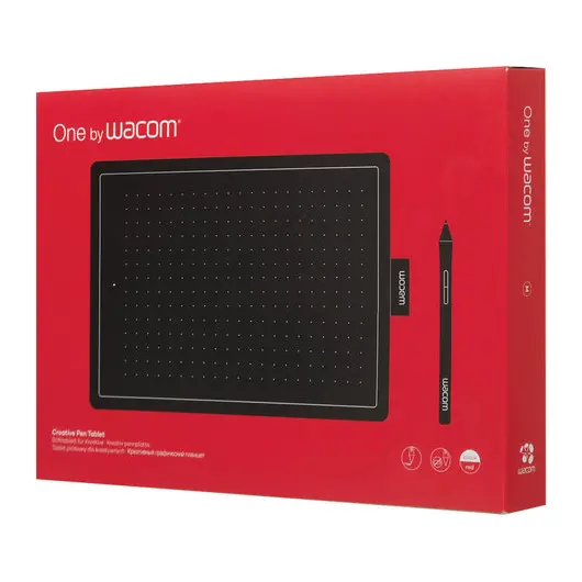 Планшет графический WACOM One medium CTL-672-N, 2540 LPI, 2048 уровней, (А5) 216x135, USB, черный, фото 7