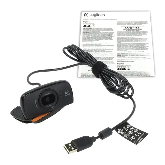 Вебкамера LOGITECH HD Webcam C525, 8 Мпикс, USB 2.0, микрофон, автофокус, черная, 960-001064, фото 9