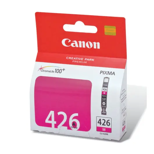 Картридж струйный CANON (CLI-426M) Pixma MG5140/MG5240/MG6140/MG8140, пурпурный, оригинальный, 4558B001, фото 1