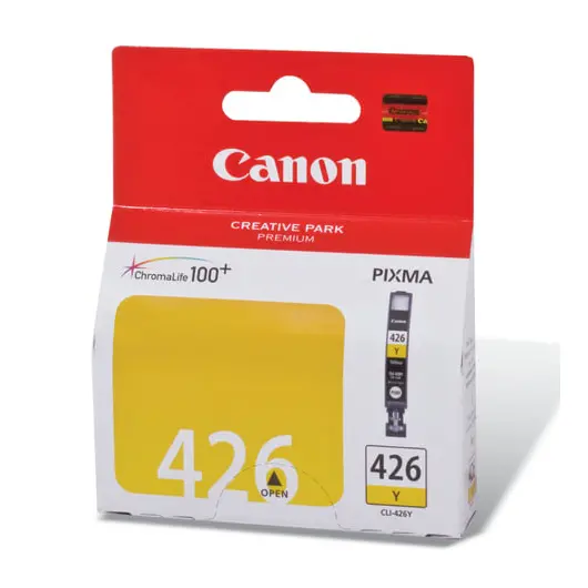 Картридж струйный CANON (CLI-426Y) Pixma MG5140/MG5240/MG6140/MG8140, желтый, оригинальный, 446 стр., 4559B001, фото 1