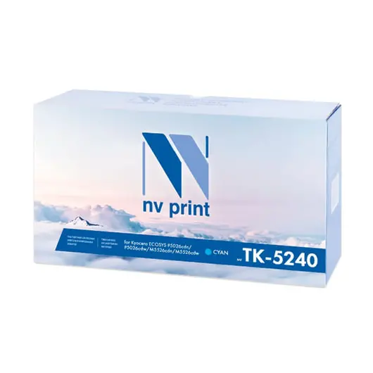 Тонер-картридж NV PRINT (NV-TK-5240C) для KYOCERA ECOSYS P5026cdn/w/M5526cdn, голубой, ресурс 3000 стр., фото 1