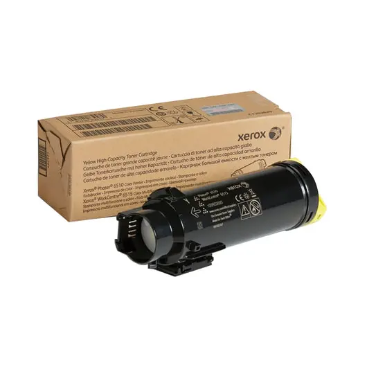 Картридж лазерный XEROX (106R03695) Phaser 6510/WC 6515, желтый, ресурс 4300 стр., оригинальный, фото 1