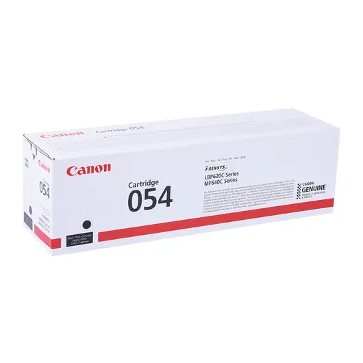 Картридж лазерный CANON (054BK) для i-SENSYS LBP621Cw/MF641Cw/645Cx и другие, черный, ресурс 1500 страниц, оригинальный, 3024C002, фото 1