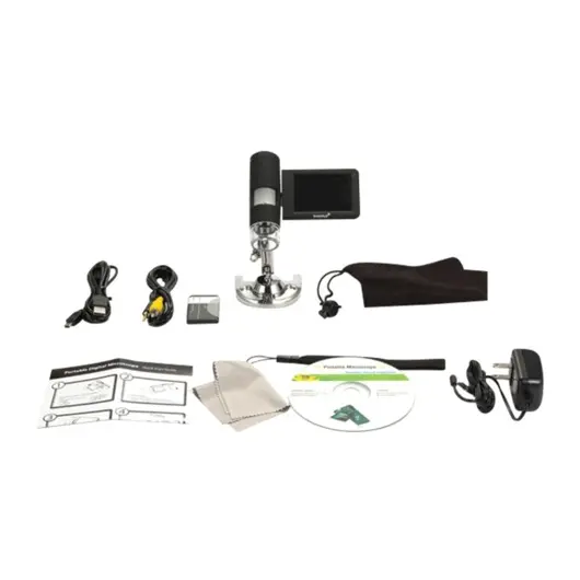 Микроскоп цифровой LEVENHUK DTX 500 Mobi, 20-500 кратный, 3&quot; ЖК-монитор, камера 5 Мп, microSD, портативный, 61023, фото 11
