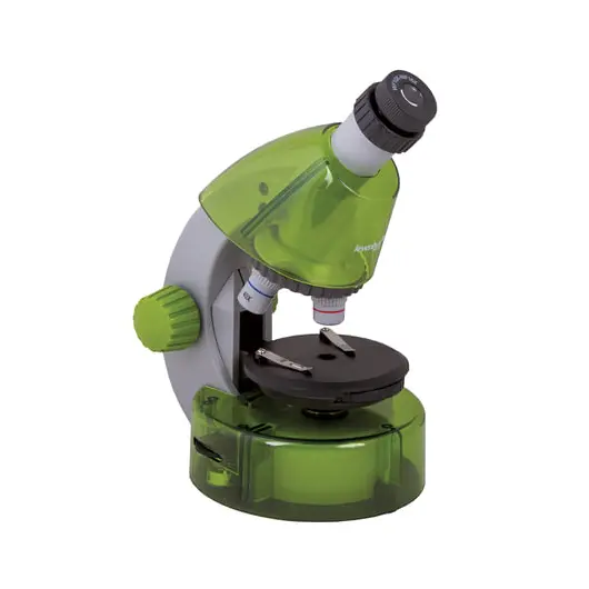 Микроскоп детский LEVENHUK LabZZ M101 Lime, 40-640 кратный, монокулярный, 3 объектива, 69034, фото 1