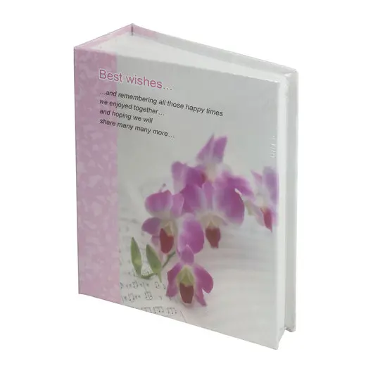 Фотоальбом BRAUBERG на 100 фотографий 10х15 см, твердая обложка, &quot;Орхидеи&quot;, бело-розовый, 390663, фото 10