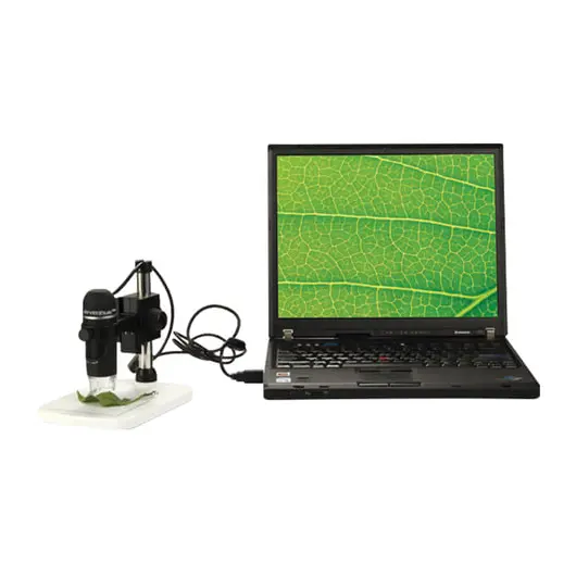 Микроскоп цифровой LEVENHUK DTX 90, 10-300 кратный, камера 5 Мп, USB, штатив, 61022, фото 8