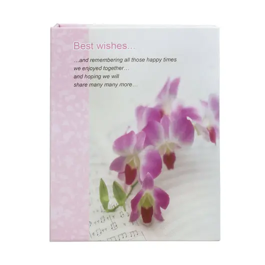 Фотоальбом BRAUBERG на 100 фотографий 10х15 см, твердая обложка, &quot;Орхидеи&quot;, бело-розовый, 390663, фото 2