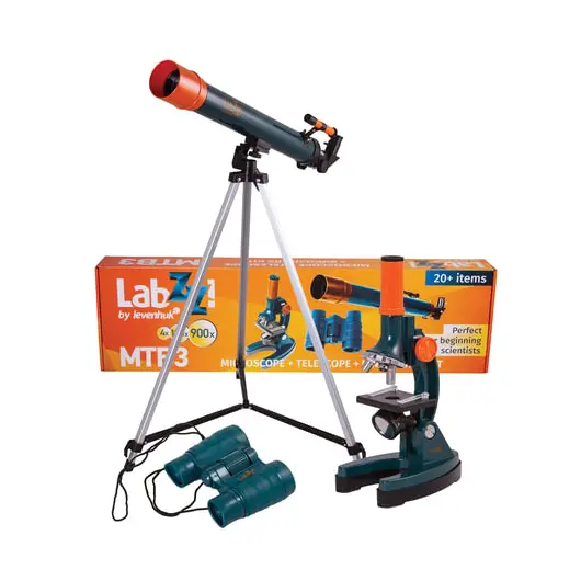 Набор LEVENHUK LabZZ MTВ3: микроскоп 150-900 кратный + телескоп, рефрактор, 2 окуляра+бинокль 6х21, 69698, фото 1