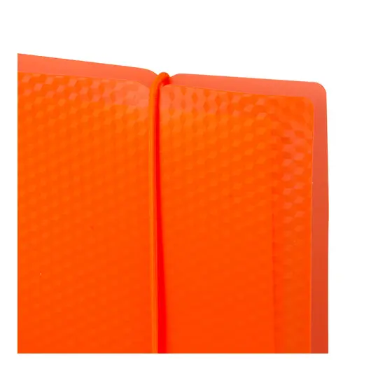 Тетрадь на кольцах А5 (175х220 мм), 120 л., пластиковая обложка, клетка, с фиксирующей резинкой, BRAUBERG, оранжевый, 403571, фото 8