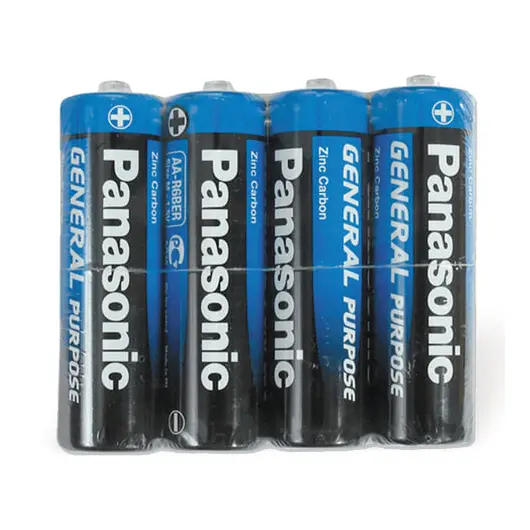 Батарейки PANASONIC AA R6 (316), комплект 4 шт., 1,5 В, фото 1