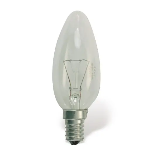 Лампа накаливания OSRAM Classic B CL E14, 60 Вт, свечеобр., прозрачн, колба d=35 мм, цоколь d=14 мм, фото 1