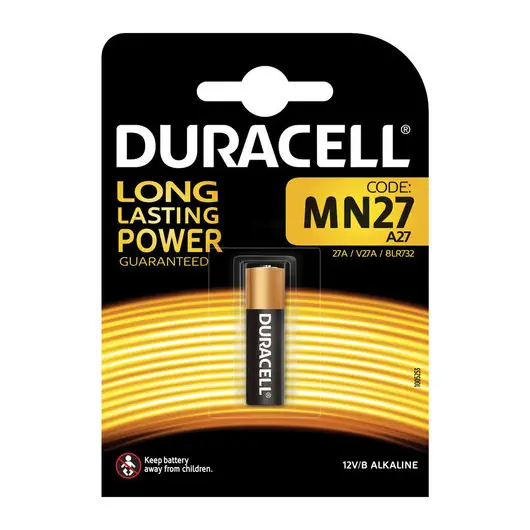 Батарейка DURACELL MN27, Alkaline, в блистере, 12 В, фото 4