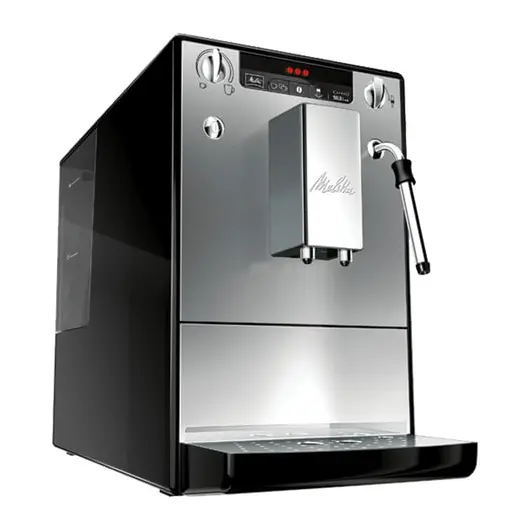 Кофемашина MELITTA CAFFEO SOLO&amp;MILK Е 953-102, 1400 Вт, объем 1,2 л, емкость для зерен 125 г, ручной капучинатор, серебристая, фото 2