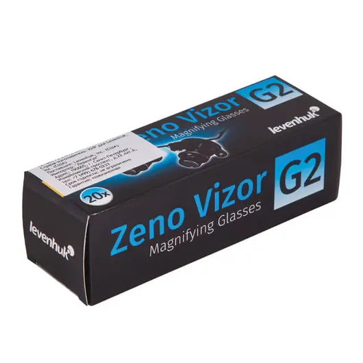 Лупа-очки LEVENHUK Zeno Vizor G2, увеличение х20, диаметр линз 15 мм, подсветка, металл/пластик, 69672, фото 7