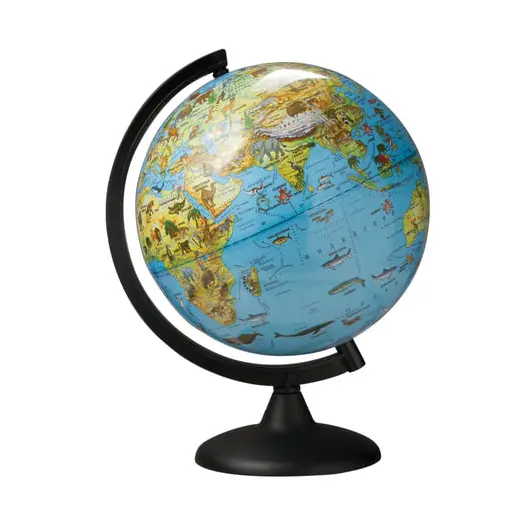 Глобус зоогеографический, диаметр 250 мм, 10369, фото 1