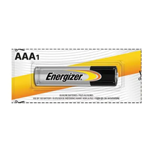 Батарейка ENERGIZER Alkaline Power, AAA (LR03, 24А), алкалиновая, 1 шт., в блистере (отрывной блок), Е300140400, фото 2