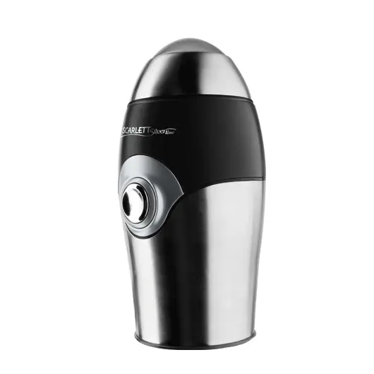 Кофемолка SCARLETT SL-1545, мощность 150 Вт, вместимость 70 г, нержавеющая сталь и пластик, серебристо-черная, фото 1
