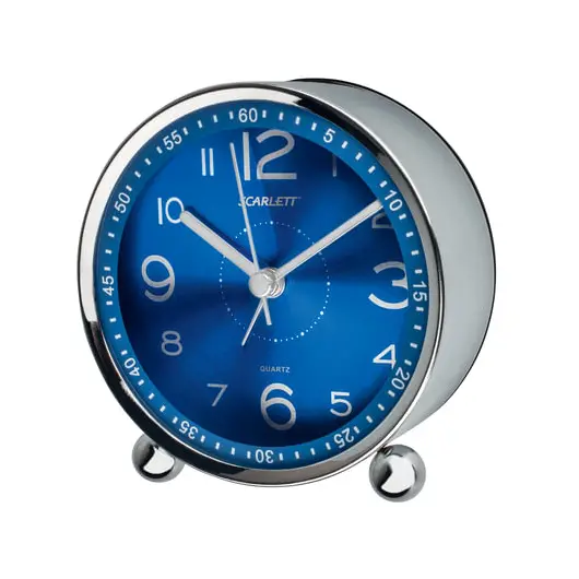 Часы-будильник SCARLETT SC-AC1004N, электронный сигнал, пластик, синие, SC - AC1004N, фото 2
