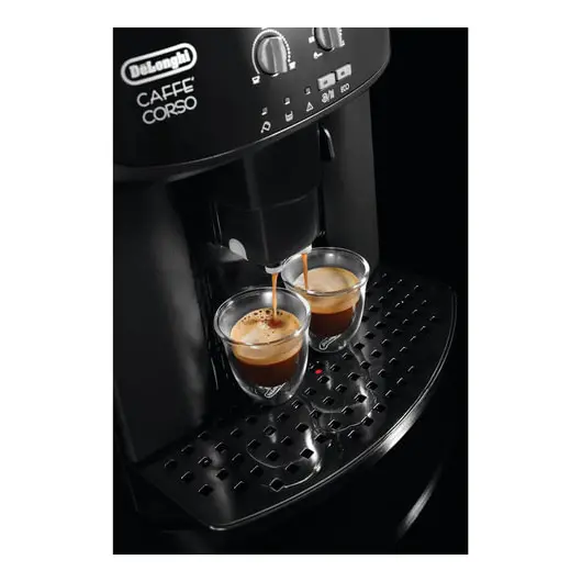 Кофемашина DELONGHI ESAM 2600, 1350 Вт, объем 1,7 л, емкость для зерен 200 г, ручной капучинатор, черная, ESAM2600, фото 4
