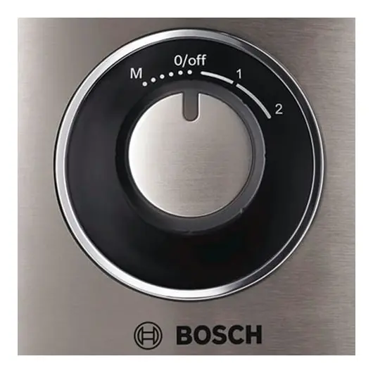 Кухонный комбайн BOSCH MCM3401M, 800 Вт, 2 скорости, 6 насадок, черный, фото 5