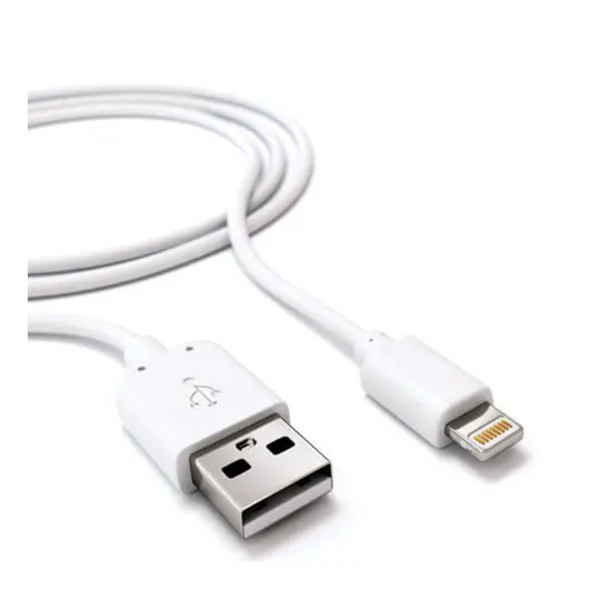Зарядное устройство сетевое (220 В) RED LINE ТС-1A, кабель для IPhone (iPad) 1 м, 1 порт USB, выходной ток 1 А, белое, УТ000012251, фото 2