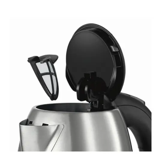 Чайник BOSCH TWK7801, 1,7 л, 2200 Вт, закрытый нагревательный элемент, нержавеющая сталь, серебристый, фото 4
