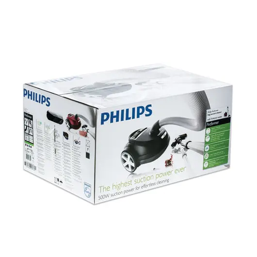 Пылесос PHILIPS FC9176/02, с пылесборником, 2200 Вт, мощность всасывания 500 Вт, черный, фото 3
