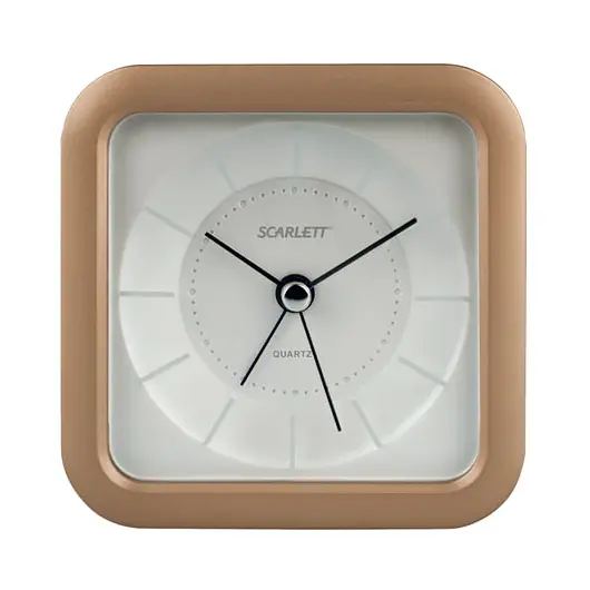 Часы-будильник SCARLETT SC-AC1007S, повтор сигнала, электронный сигнал, пластик, бежевые, SC - AC1007S, фото 1