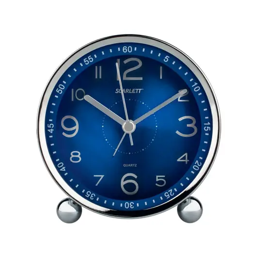 Часы-будильник SCARLETT SC-AC1004N, электронный сигнал, пластик, синие, SC - AC1004N, фото 1