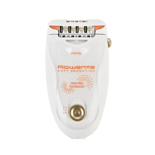 Эпилятор ROWENTA EP5700F0, 24 пинцета, 2 скорости, 2 насадки, сеть, моющаяся головка, белый, фото 1