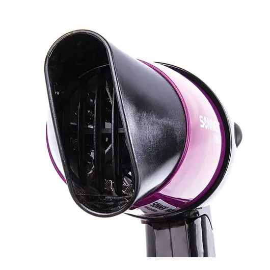 Фен SONNEN HD-209, 1200 Вт, 2 скоростных режима, складная ручка, черный/фиолетовый, 453501, фото 3