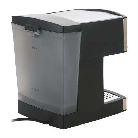 Кофеварка рожковая POLARIS PCM 1527E, 850 Вт, объем 1,5 л, 15 бар, ручной капучинатор, бежевый, фото 4