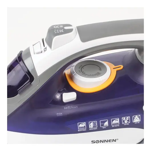 Утюг SONNEN SI-240, 2600 Вт, керамическое покрытие, антикапля, антинакипь, фиолетовый, 453507, фото 11