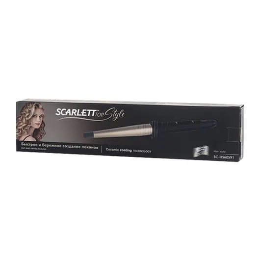 Щипцы для завивки волос SCARLETT SC-HS60591, диаметр 16-25 мм, конусная форма, керамическое покрытие, SC - HS60591, фото 4