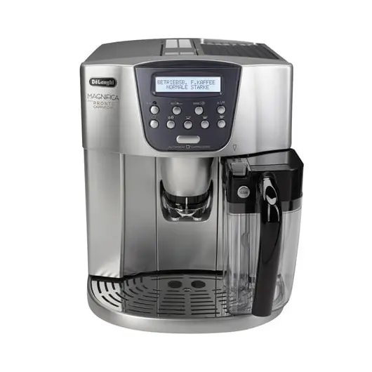 Кофемашина DELONGHI ESAM4500, 1350 Вт, объем 1,8 л, емкость для зерен 200 г, автокапучинатор, серебристая, фото 2