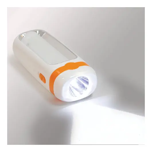 Фонарь светодиодный ЭРА KA10S, 10 х LED + 1 х LED, 2 режима, туристический, аккумуляторный заряд от 220 V, Б0025642, фото 4