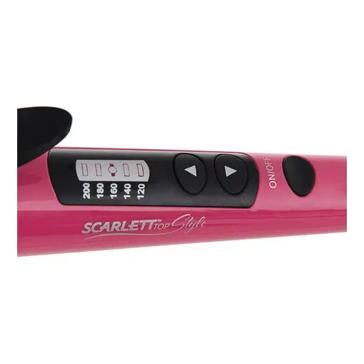 Стайлер для волос SCARLETT SC-HS60T50, 45 Вт, выпрямление/завивка, 5 режимов, турмалин, розовый, SC - HS60T50, фото 4