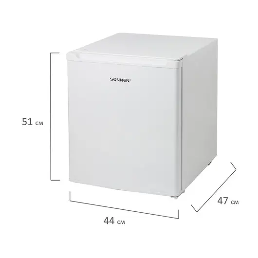 Холодильник SONNEN DF-1-06, однокамерный, объем 47 л, морозильная камера 4 л, 44х47х51 см, белый, 454213, фото 3
