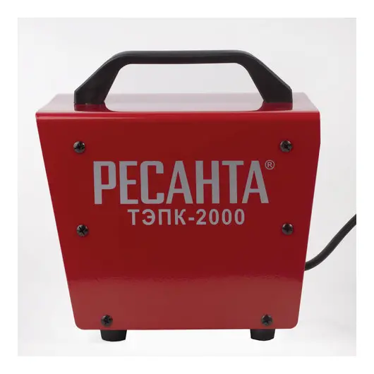 Тепловая пушка электрическая РЕСАНТА ТЭПК-2000, 2000 Вт, 220 В, квадратная, красная, фото 2