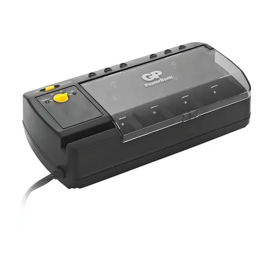 Зарядное устройство GP PB320, для 4-х аккумуляторов AA, AAA, С, D или 2-х аккумуляторов &quot;Крона&quot;, PB320GS-2CR1, фото 1